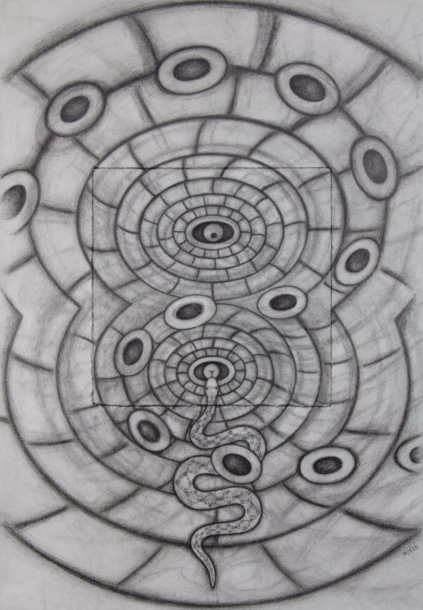 Eye of the Storm, Graphite Pencil, 2020