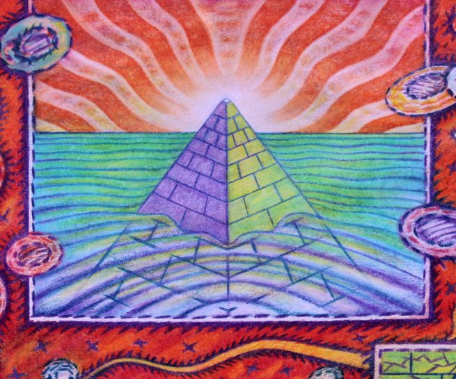 Incantation, Pencil Colour, 2023